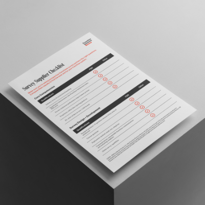 Survey Supplier Checklist