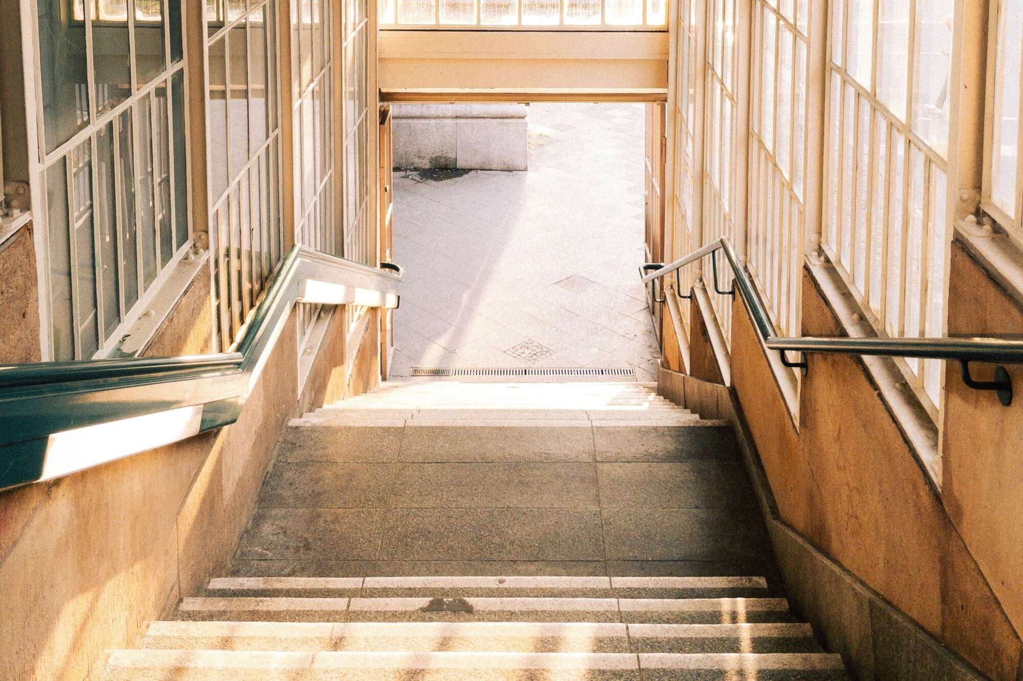 Staircase representing AI in Franchising