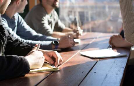 Business meeting with fractional CFO